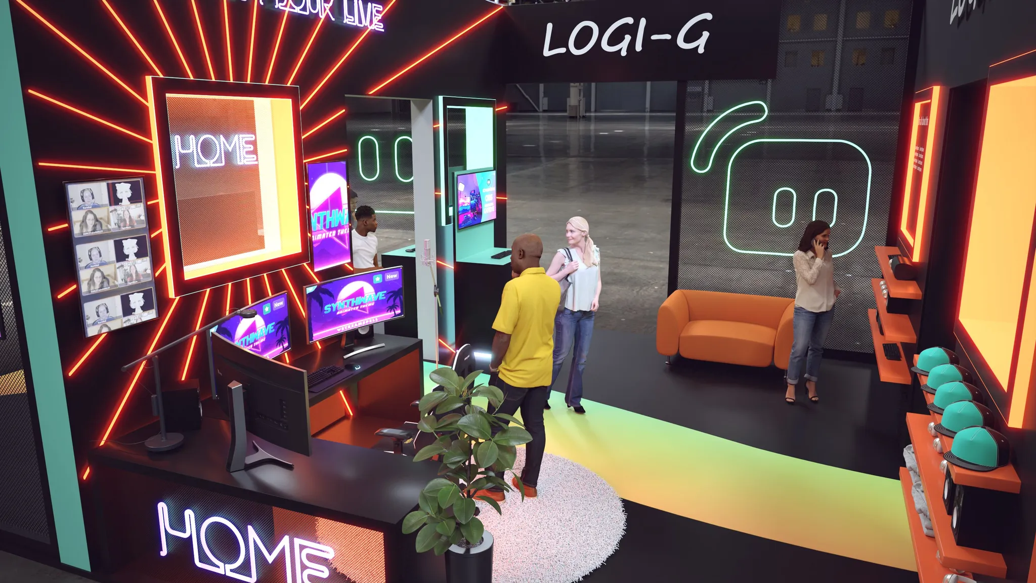 20x40 Île booth design by Reaction Space